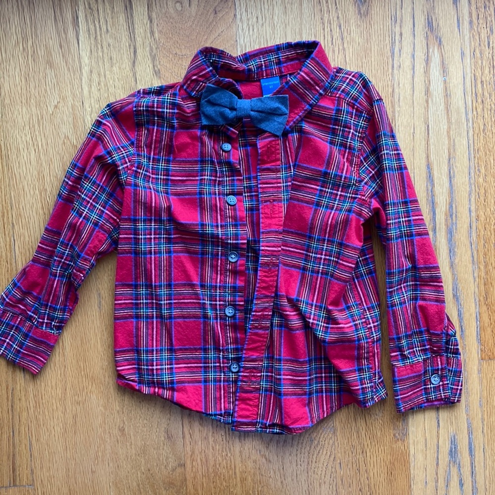 Old Navy button down shirt with bow tie